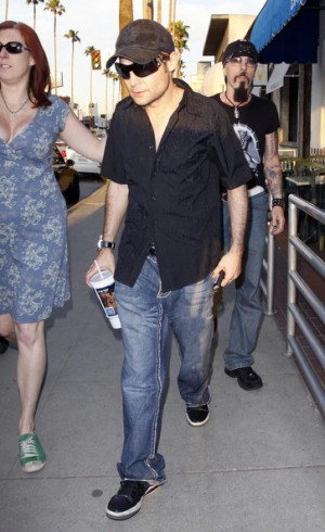 Corey Feldman Actor Corey Feldman seen leaving T-Man Tattoo parlor ...