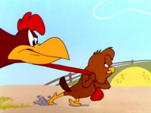 Pint-sized chicken hawk Henery Hawk pulls his repeat nemesis Foghorn ...