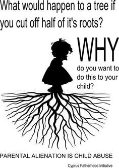 Parental alienation --- do not deprive your child from 1/2 their roots ...