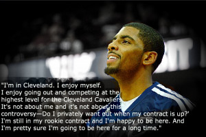 Kyrie Irving: I’m happy to be in Cleveland