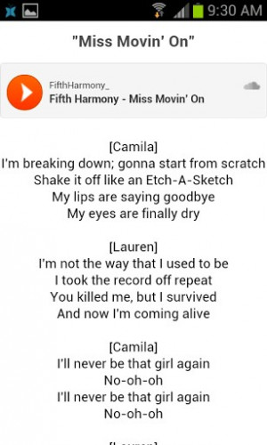 Free Fifth Harmony lyrics. A must-have app for Fifth Harmony's #1 fans ...