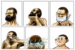 And this is why bearded men shouldn’t shave