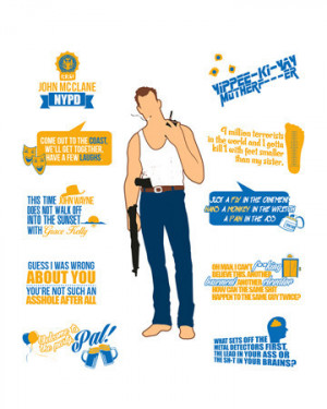 Die Hard Quotes - Adult T-Shirt