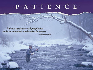 Fishing Patience (Fly Fishing in Winter) Motivational Poster - Jaguar ...