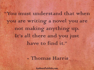 Thomas Harris quote.