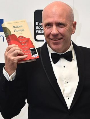Richard Flanagan after winning the 2014 Man Booker Prize Picture AFP