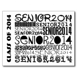 Senior Year 2014 Senior 2014 - postcard
