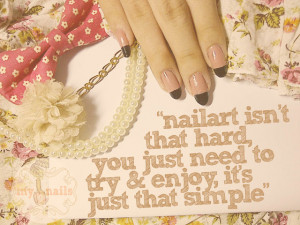 ... to merely make your nails pretty. It's an art that worth to try