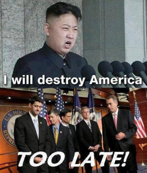 Too late Kim Jong-un…