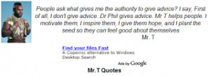 add mr t quotes gadget to your blog