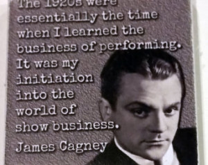 James Cagney Vintage Hollywood Movi e Star Quote Ceramic Tile Fridge ...