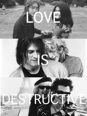 courtney love, john lennon, kurt cobain, nancy spungen, nirvana, sex ...