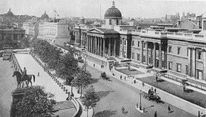 Westminster, London - Trafalgar Square & The National Gallery from ...