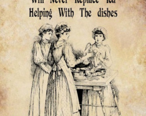 women doing dishes png clip art digital image download victorian woman ...