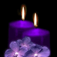 burning candle photo: Purple Candle candle.gif
