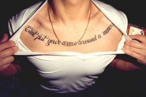 Hot Placements for tattoo Quotes on Women’s Body