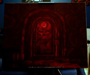 Dark Brotherhood Skyrim Door Dark brotherhood door painting