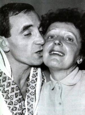 Charles Aznavour (°1924) and Édith Piaf