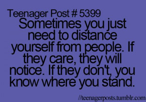 And I keep the distance to who don't care.