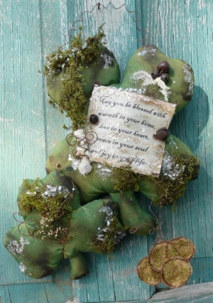 ... PATTERN saint patrick's day irish clover primitive st grubby pdf