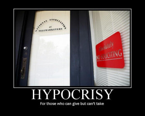 Hypocrisy's Finest Hour