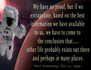 Neil Armstrong Quote on Alien Life