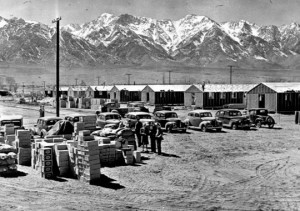 The Manzanar War Relocation Center was in the desert near Independence ...
