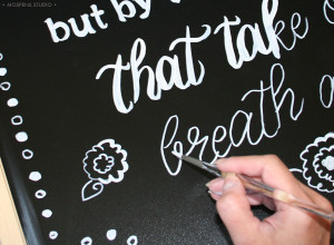 Chalkboard Print Hand Drawn