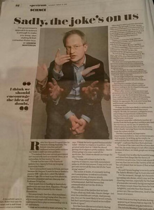 Round-Up Of Press On Robin Ince’s Forthcoming Australian Tour