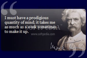 Random quotes from the genius Mark Twain.