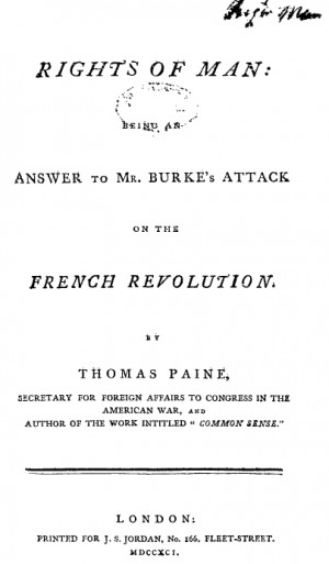 Thomas Paine 's book Rights Of Man