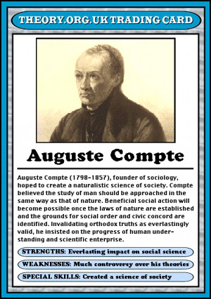 Isidore Auguste Marie Francois Compte 1798–1857