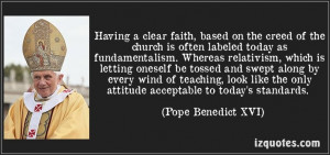 ... hoy. (Pope Benedict XVI) #quotes #quote #quotations #PopeBenedictXVI