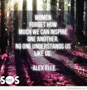 Women inspire each other quote