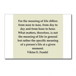 ... > Education Postcards > Viktor Frankl quote Postcards (Package of 8