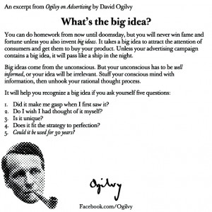 David Ogilvy on the big idea