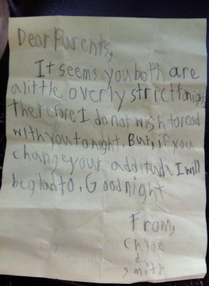 Little Girl Issues Serious Bedtime Ultimatum To Mom And Dad