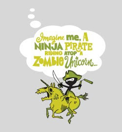 Ninja Pirate Zombie Unicorn T-Shirt Give Away Update