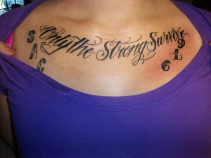 Only The Strong Survive In Some Work By Tattoos Jesus Strictly picture