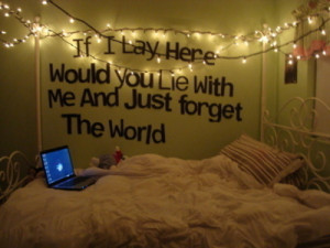 bed, cute, forget, lie, lyrics, quote, room, snow patrol, song, text ...