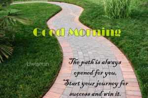 ... of Good morning e greetings and wishes with success quote - path