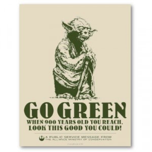 MayTheForth Be With You! #GoGreen!! #yoda #starwarsday