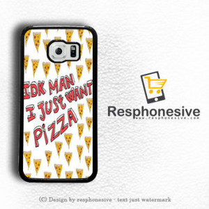 Funny Quote Cover Pizza Is My Bae Samsung Galaxy S6 Edge Case