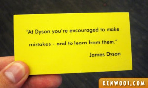 James Dyson, Don’t Fire Me!