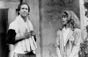 Still of Chevy Chase and Julianne Phillips in Fletch Lives (1989)