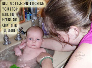 Baby Quote: When you become a mother, you stop... Baby (5)