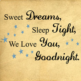 Home > Sweet Dreams Sleep Tight | Wall Decals