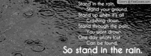 Stand in the Rain- Superchick Profile Facebook Covers