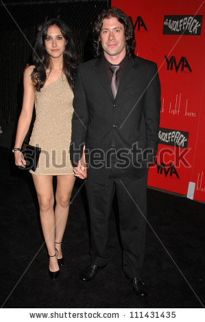 Wes Borland and wife Heather at the Launch Party for Wes Borland's ...