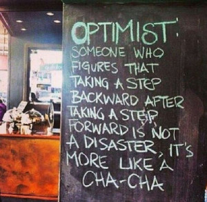 Oh to be more of an optimist!